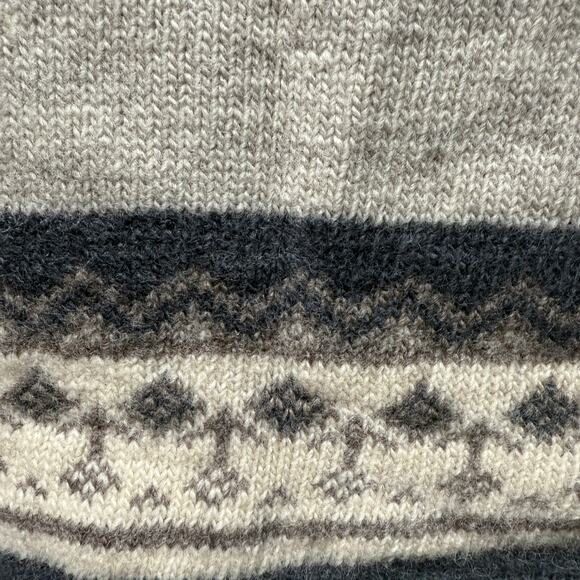 Everest Designs Wool Mini Skirt Lined Size Medium Megan Oat Cream Grey Handmade - Picture 7 of 7